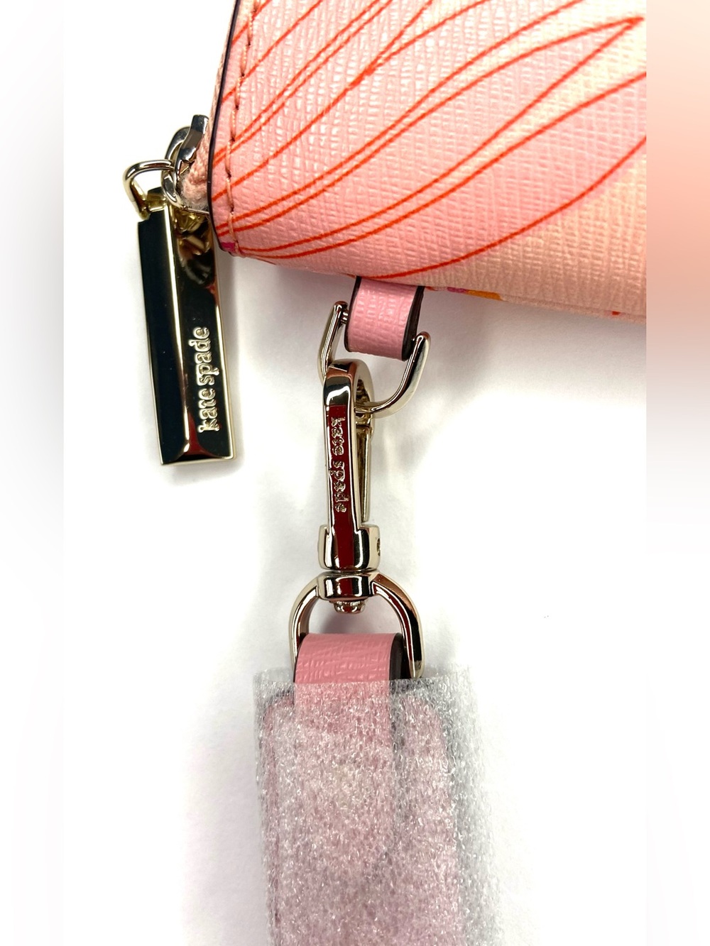 NWOT Kate spade Pink Floral Wristlet Pouch - Picture 5 of 8